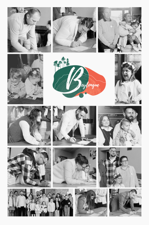 Montage photo Collage de plusieurs photos et de souvenirs de vacances en famille Simple Minimaliste Elegant &eacute;pur&eacute; Photo Doux Bleu et Blanc-2.png